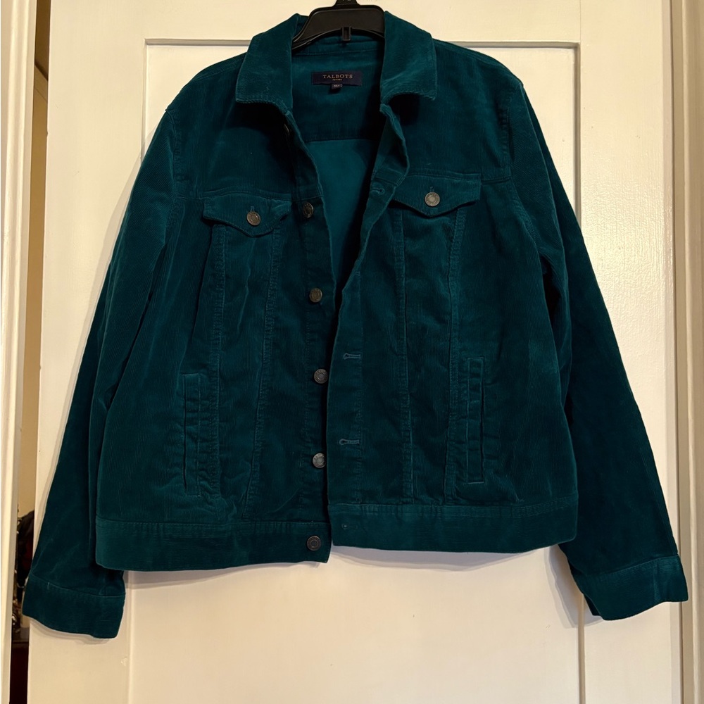 Talbots Deep Teal Corduroy Jacket